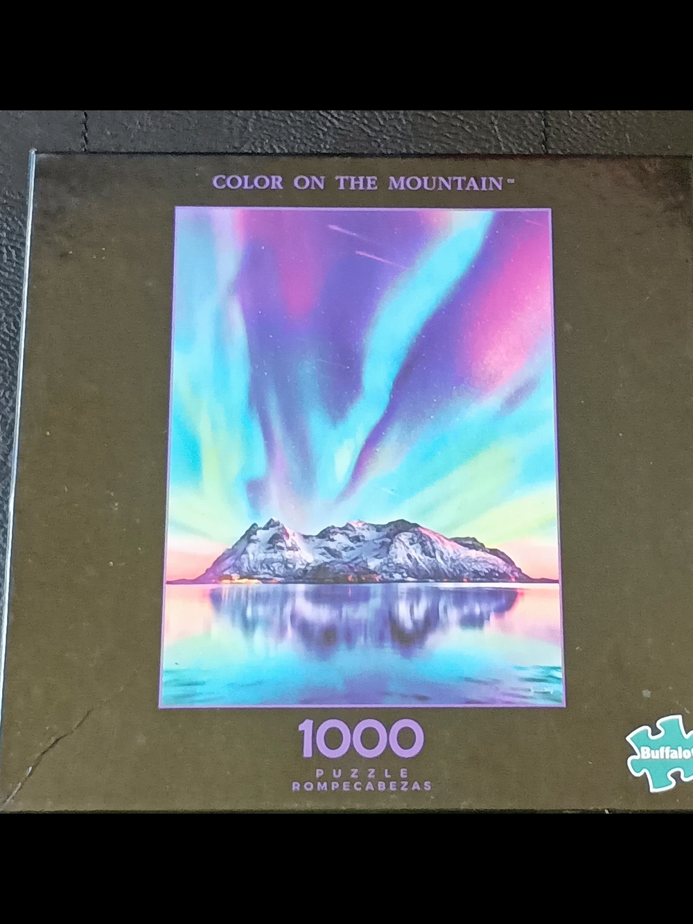 Buffalo David Bitton Northern Lights Puzzle Box — Teal, Purple, Pink